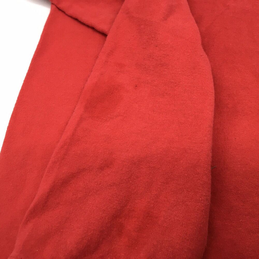 2 Mens CHAMPION Long Sleeve T Shirts Red And Gray  M GUC Logo - Picture 3 of 10